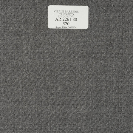 AR 2261 80 CANONICO - 100% Wool - Xám Trơn